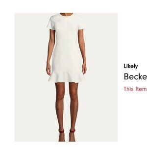 Likely white short sleeve dress